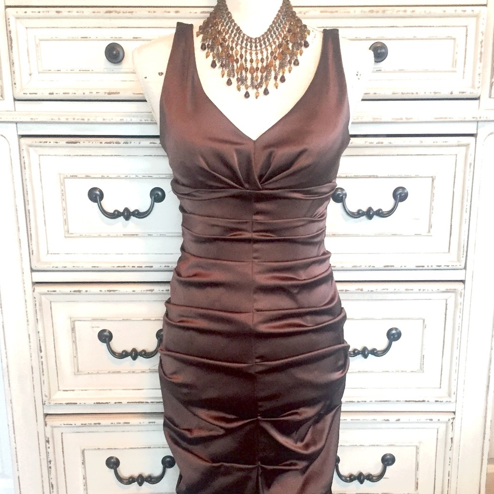 BABE in BRONZE..Cocktail Extraordinaire by Joseph Ribkoff